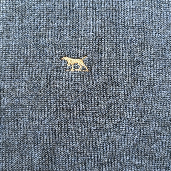 Rodd and Gunn Navy Merino Wool Crewneck Casual Logo Sweater - Picture 4 of 11